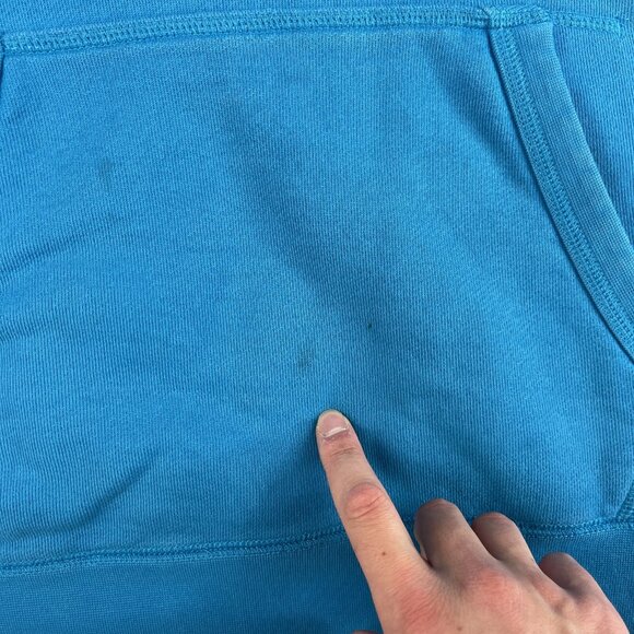 Nike Air Pivot Blue Short Sleeve Sweatshirt Hoodie Jacket L Tech Fleece (Read) - Picture 9 of 16